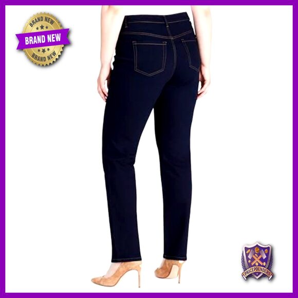 Plus Size High Rise Tapered Jeans with 31" Inseam, Classic Fit - Picture 3 of 3